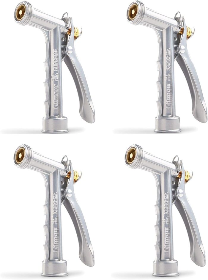 Gilmour Solid Metal Hose Spray Nozzle with Threaded Front - Garden Watering - 573TF, 4 Pack - Image 2