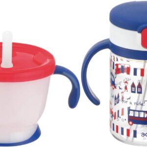 Richell Straw mag Set Navy 6 Months~